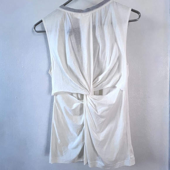 J. Crew Light knit sample shirt small with tie, gold bars and twisted back Small - Picture 2 of 10